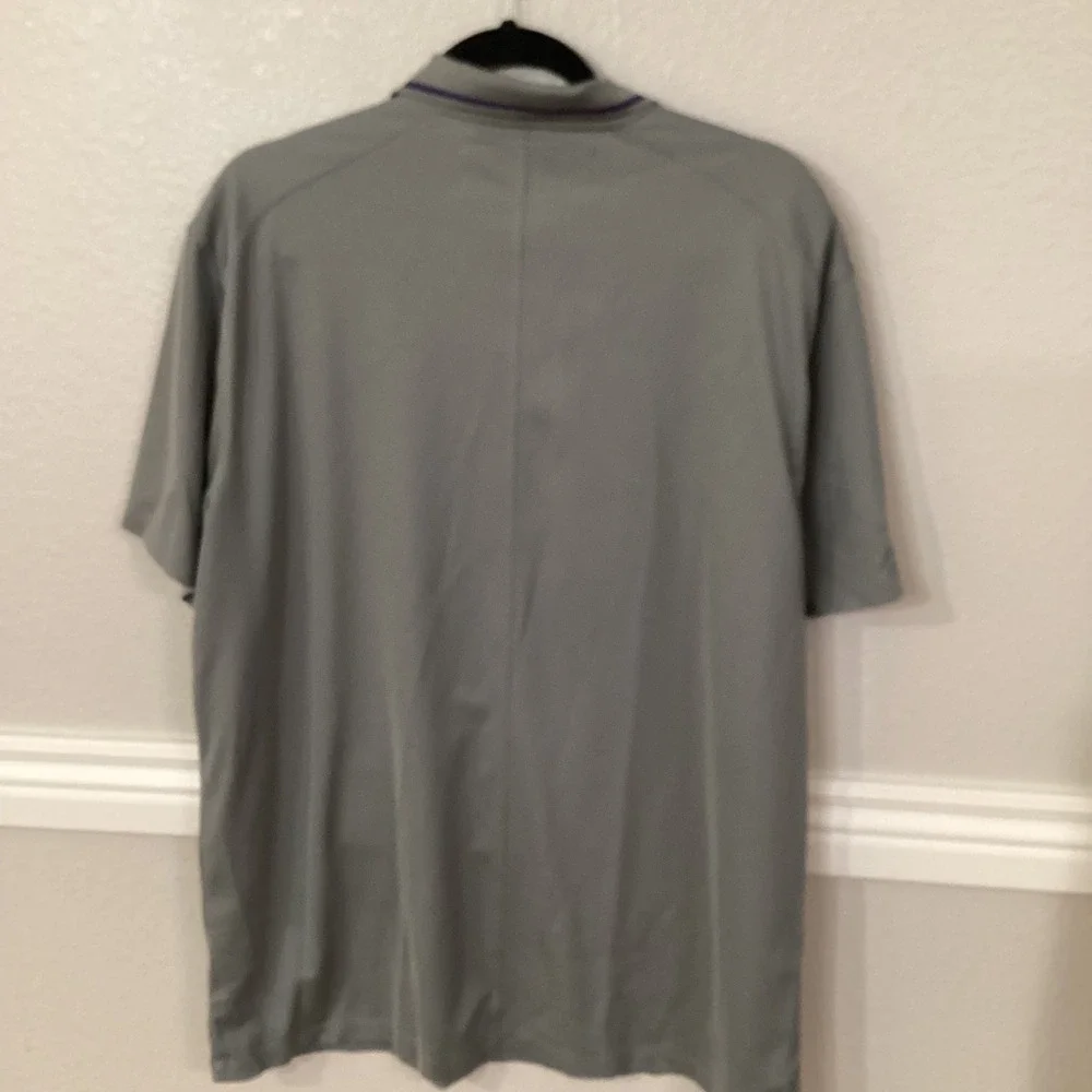 Nike WNBA Phoenix Mercury‎ Dri-Fit Polo Shirt XL Gray Embroidered Logo Athletic